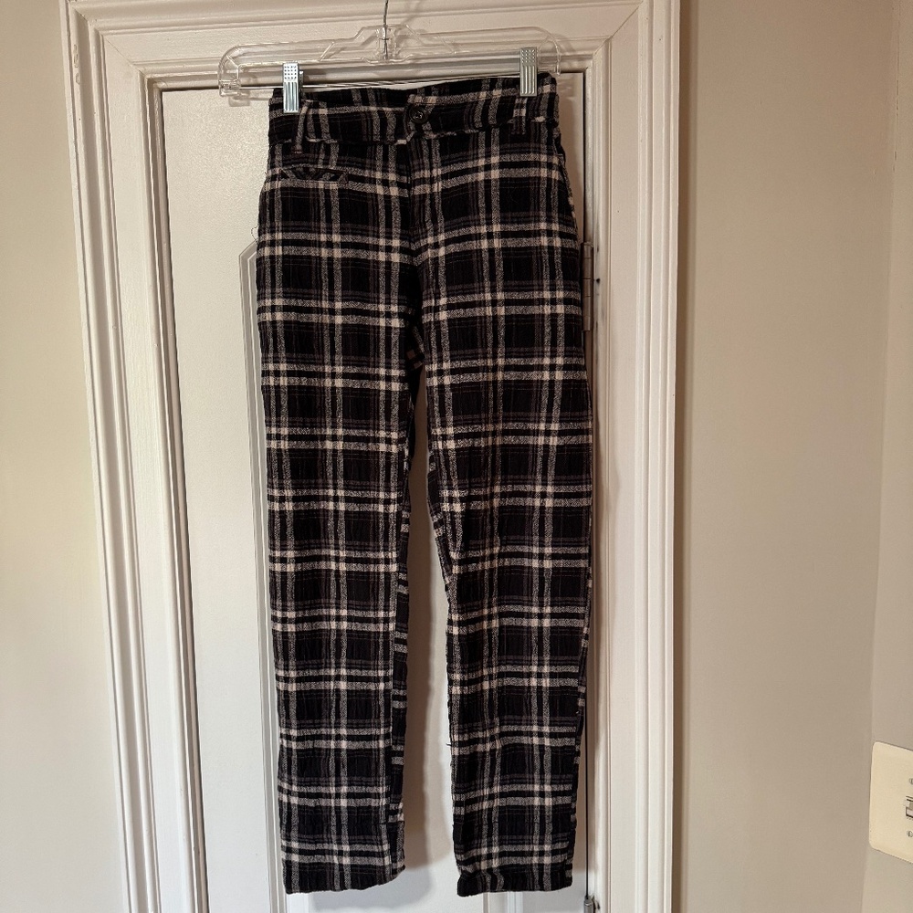 Free People Size 2 Plaid Pants